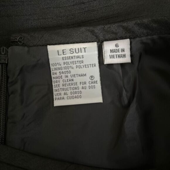 Le Suit Essentials Black Pencil‎ Skirt Size 6 - Picture 3 of 4